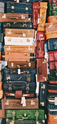 pile of luggages wallpaper