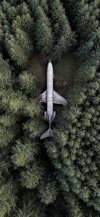 aerial photography of gray airplane iPhone 11 wallpaper