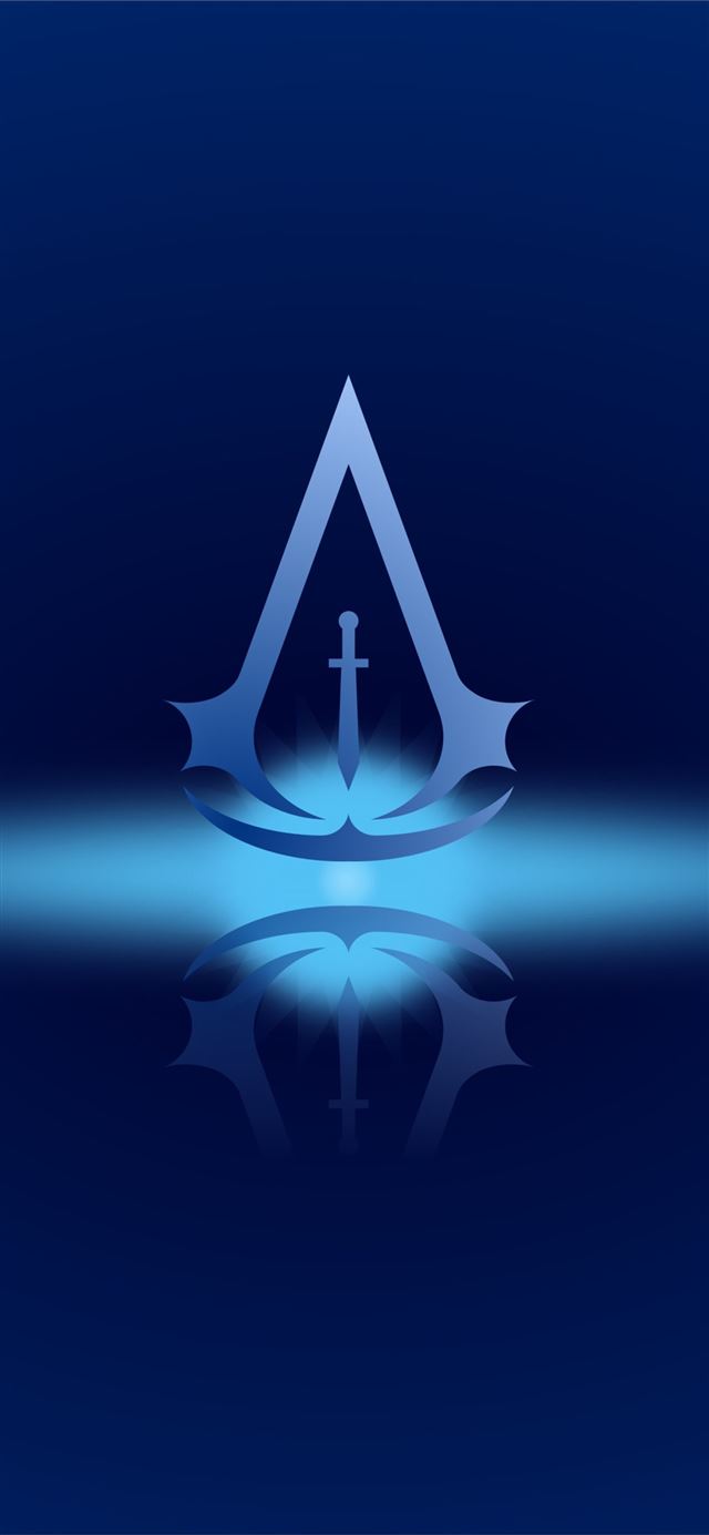 1125x2436 assassins creed 4k minimal logo -  iPhone 11 Wallpaper