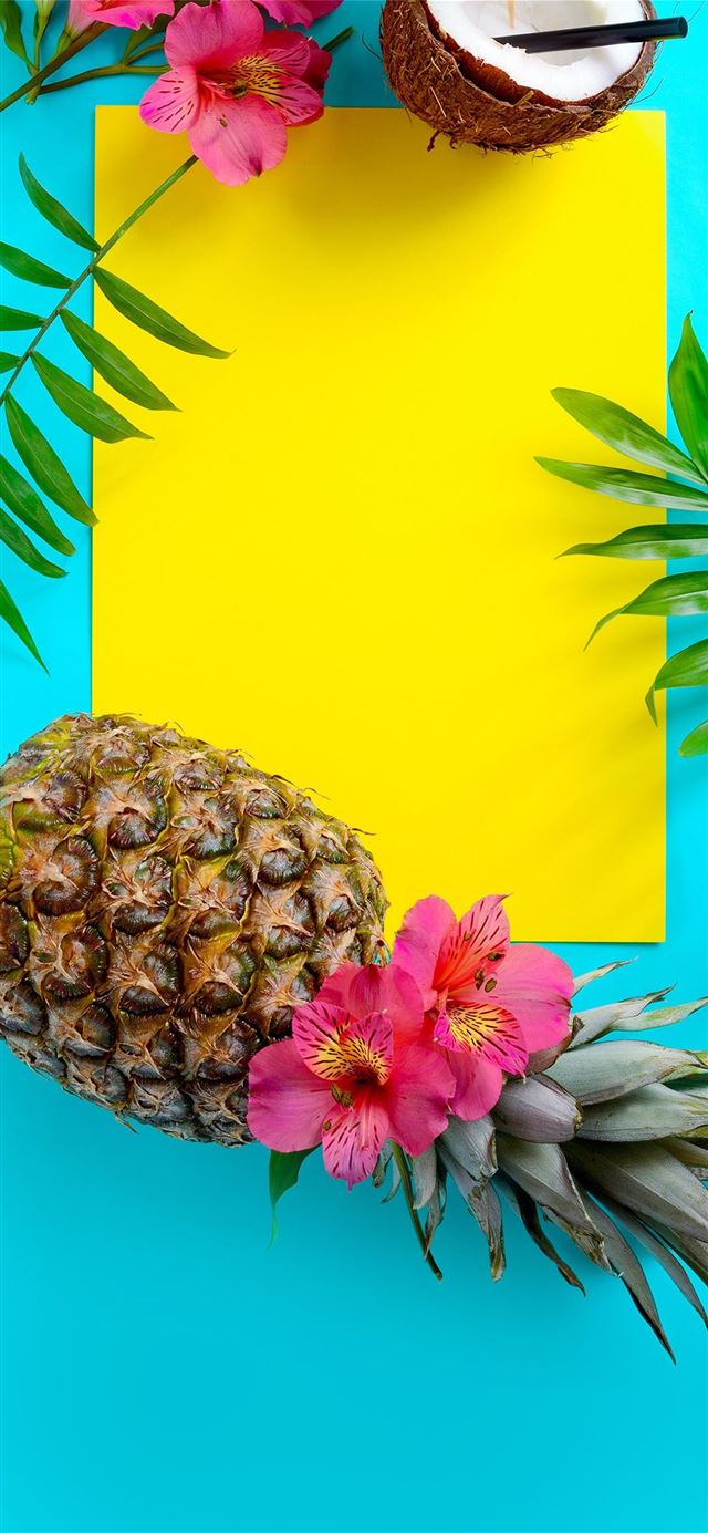 1125x2436 1500x2592 Summer Wallpaper Tropical Fruit Wallpape... - summer  for iPhone 11 Wallpaper