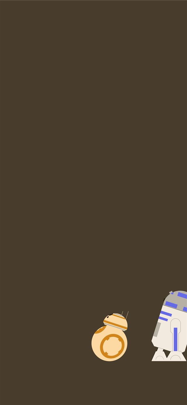 1125x2436 Masaüstü Illüstrasyon Yıldız Savaşları robo... - minimalist star wars iPhone 11 Wallpaper