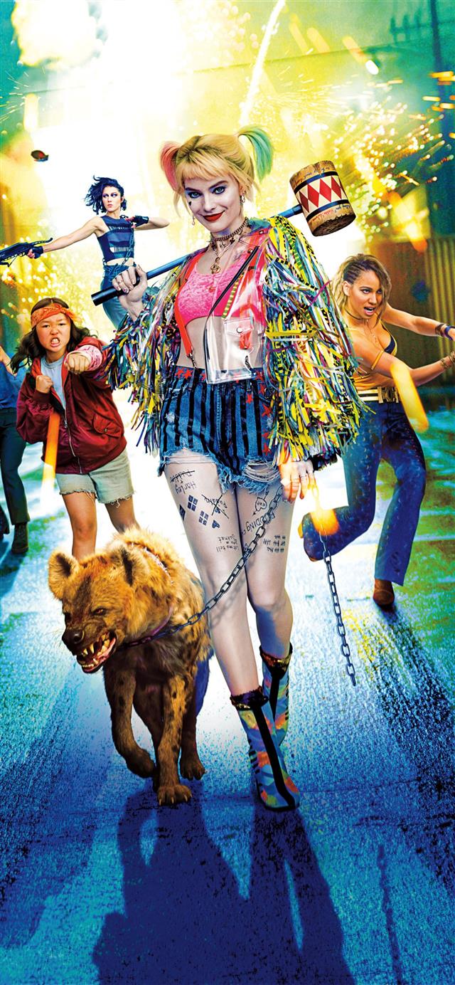 1125x2436 birds of prey 10k - harley quinn iPhone 11 Wallpaper