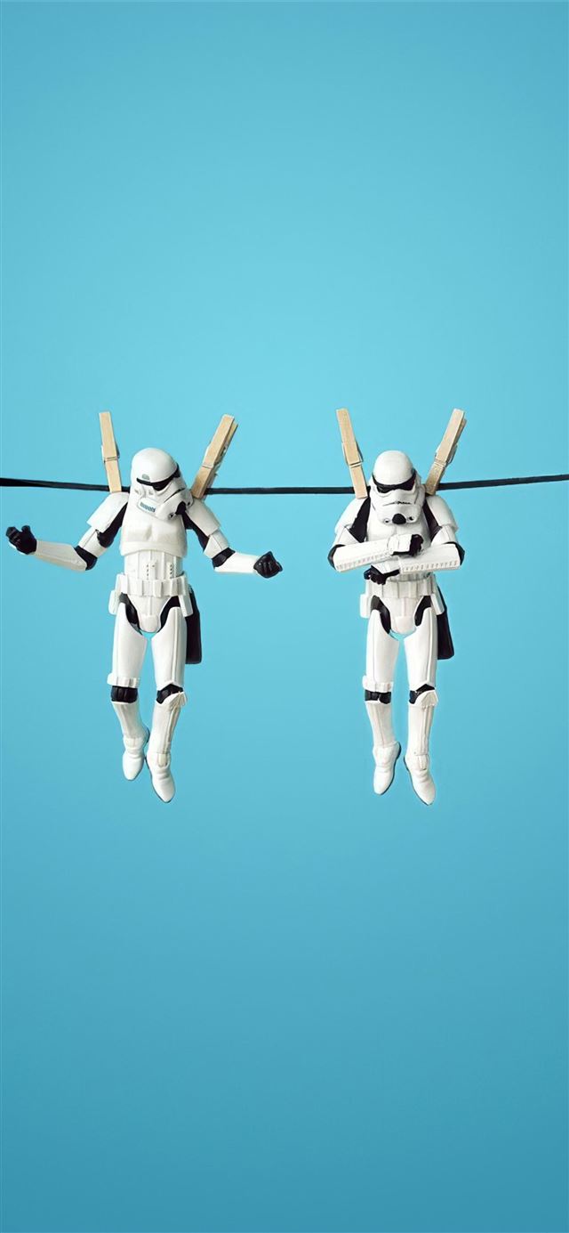 1125x2436 stormtrooper funny 4k - digital art iPhone 11 Wallpaper