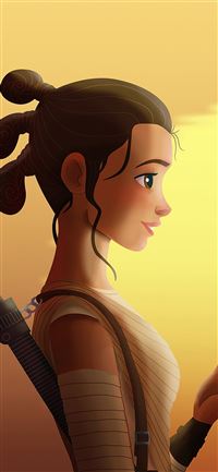 star wars rey and bb8 4k iPhone 11 wallpaper