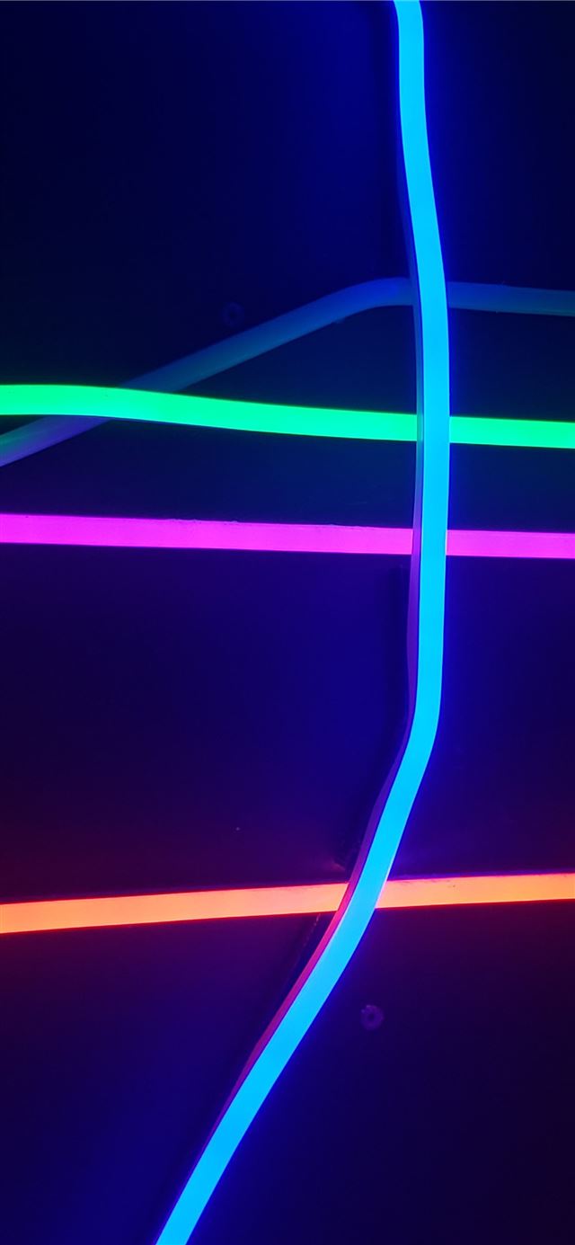 1125x2436 assorted color neon lights - abstract iPhone 11 Wallpaper