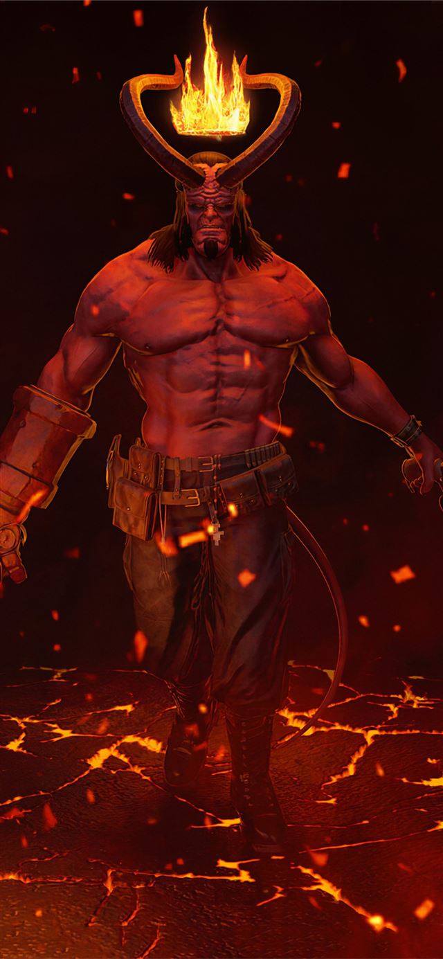 1125x2436 hellboy 4k 2020 - artwork iPhone 11 Wallpaper