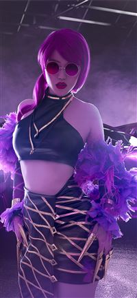 evelynn kda cosplay 4k wallpaper
