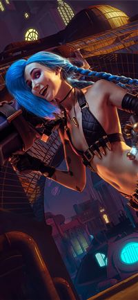 jinx lol cosplay 4k wallpaper