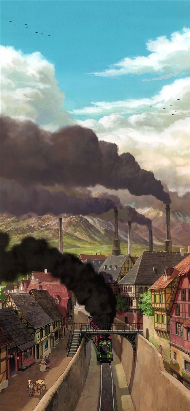 1125x2436 Studio Ghibli Scenery Top Free Studio Ghibli - trends iPhone 11 Wallpaper