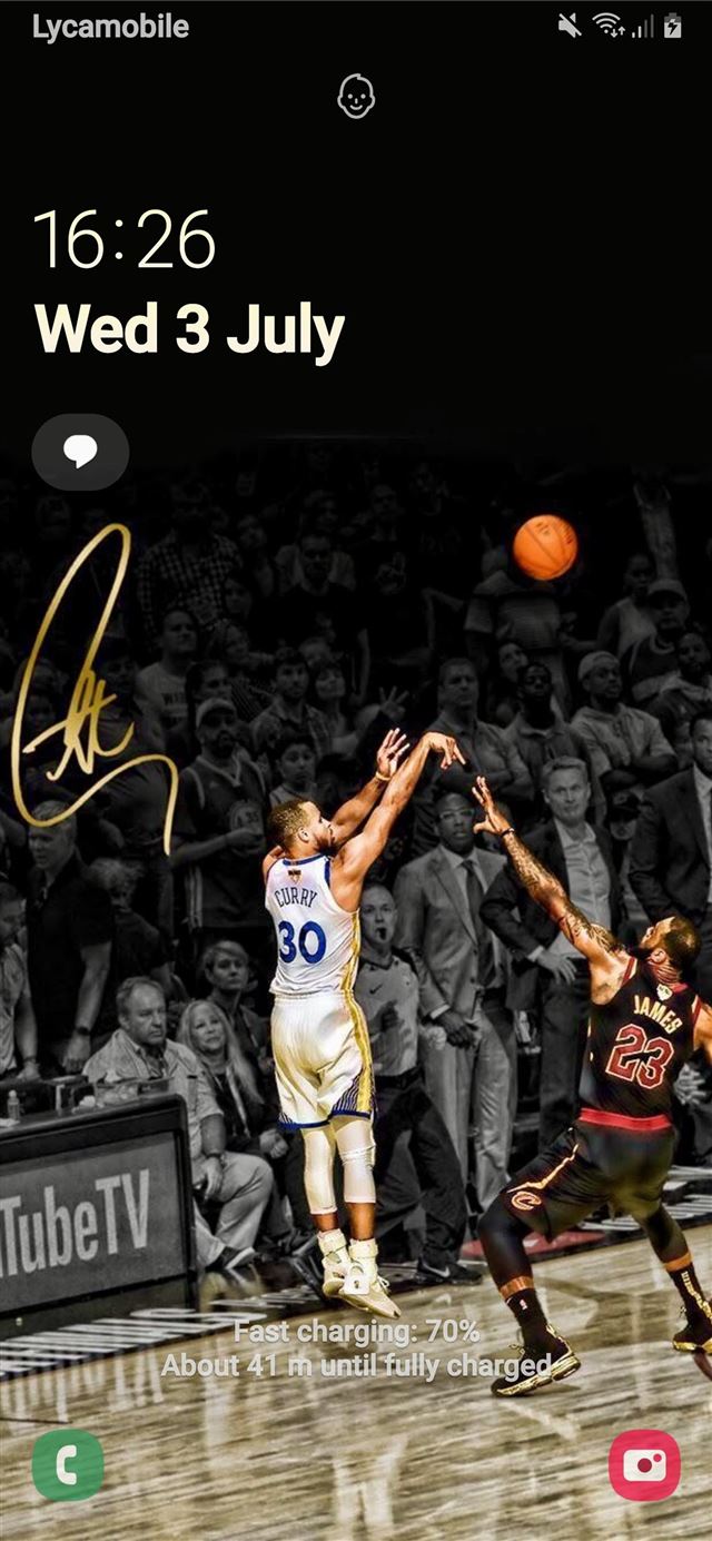 1125x2436 What yall think about my lockscreen warriors - klay thompson iPhone 11 Wallpaper