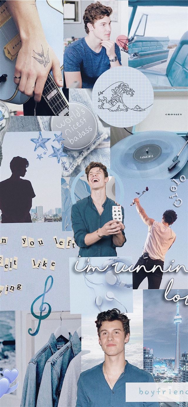 1125x2436 Shawn Mendes aesthetic blue - shaun white iPhone 11 Wallpaper