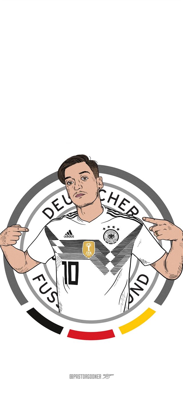 1125x2436 Mesut Özil Germany Gunners - soccer celebrity iPhone 11 Wallpaper