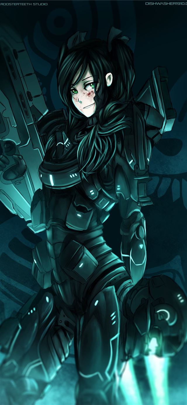 1125x2436 RWBY Neo - swimming celebrity iPhone 11 Wallpaper