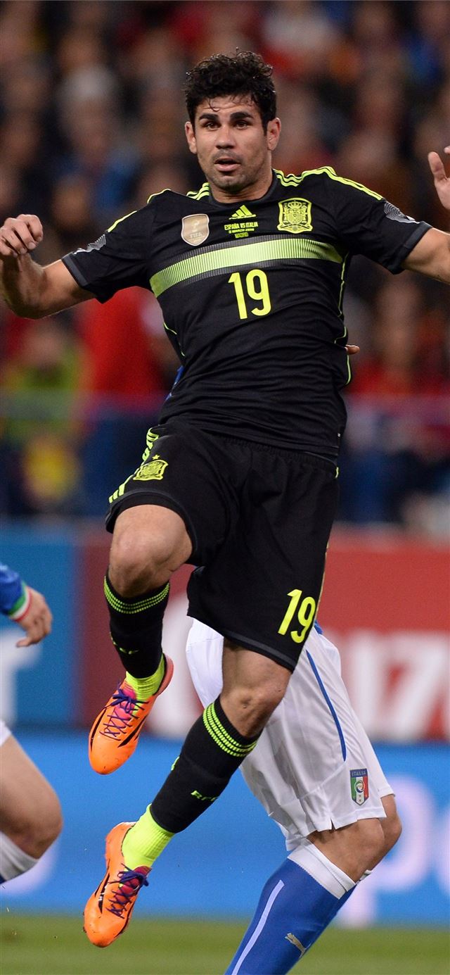 1125x2436 Diego Costa on the Spain National Team - sport celebrity iPhone 11 Wallpaper