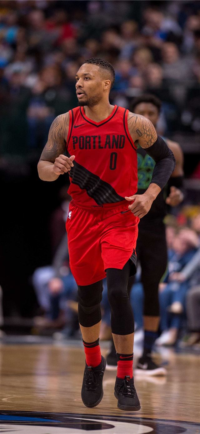 1125x2436 Damian Lillard 2018 Cave - basketball celebrity iPhone 11 Wallpaper