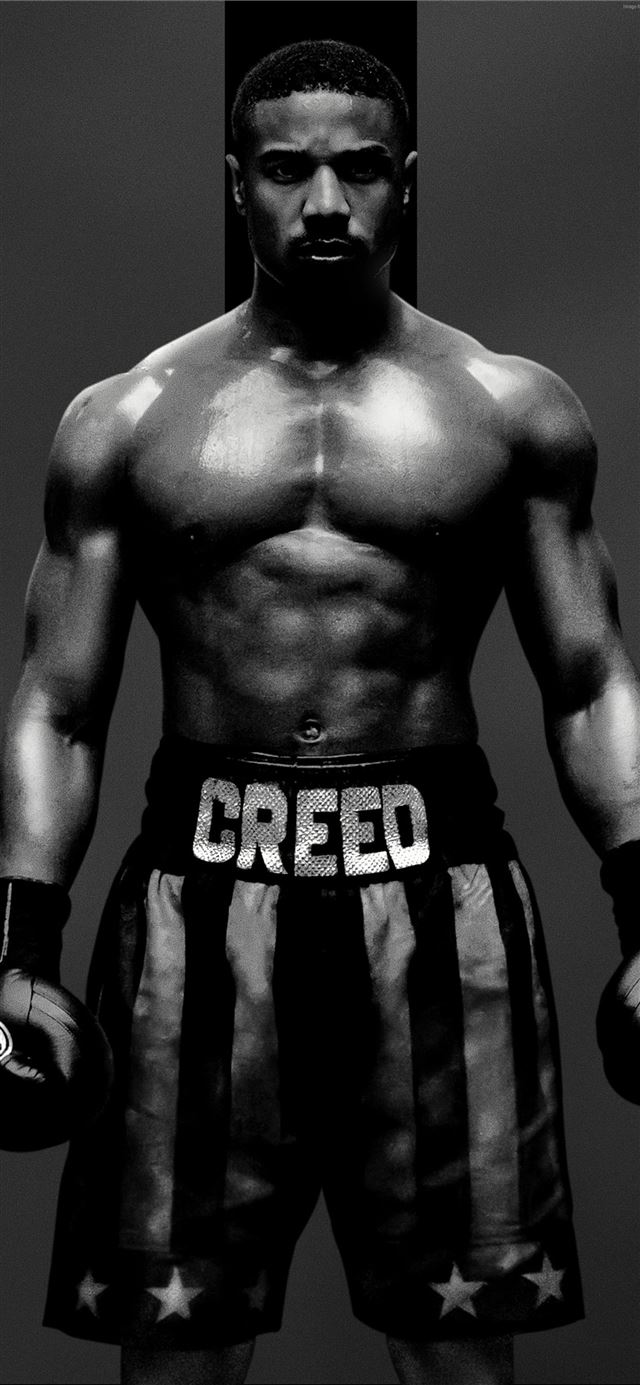 1125x2436 Creed 2 7K Adonis Johnson poster - boxing celebrity iPhone 11 Wallpaper