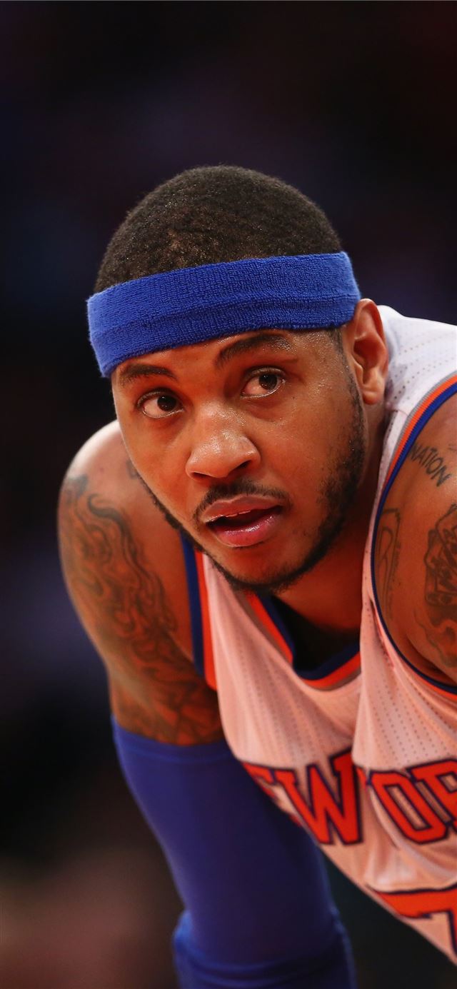 1125x2436 Carmelo Anthony - basketball celebrity iPhone 11 Wallpaper