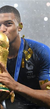 Kylian Mbappe Celebrates FIFA World Cup Win Sony X... wallpaper