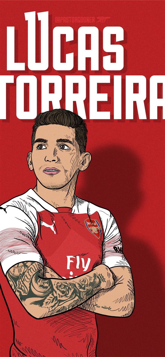 1125x2436 Arsenal Cartoon - soccer celebrity iPhone 11 Wallpaper