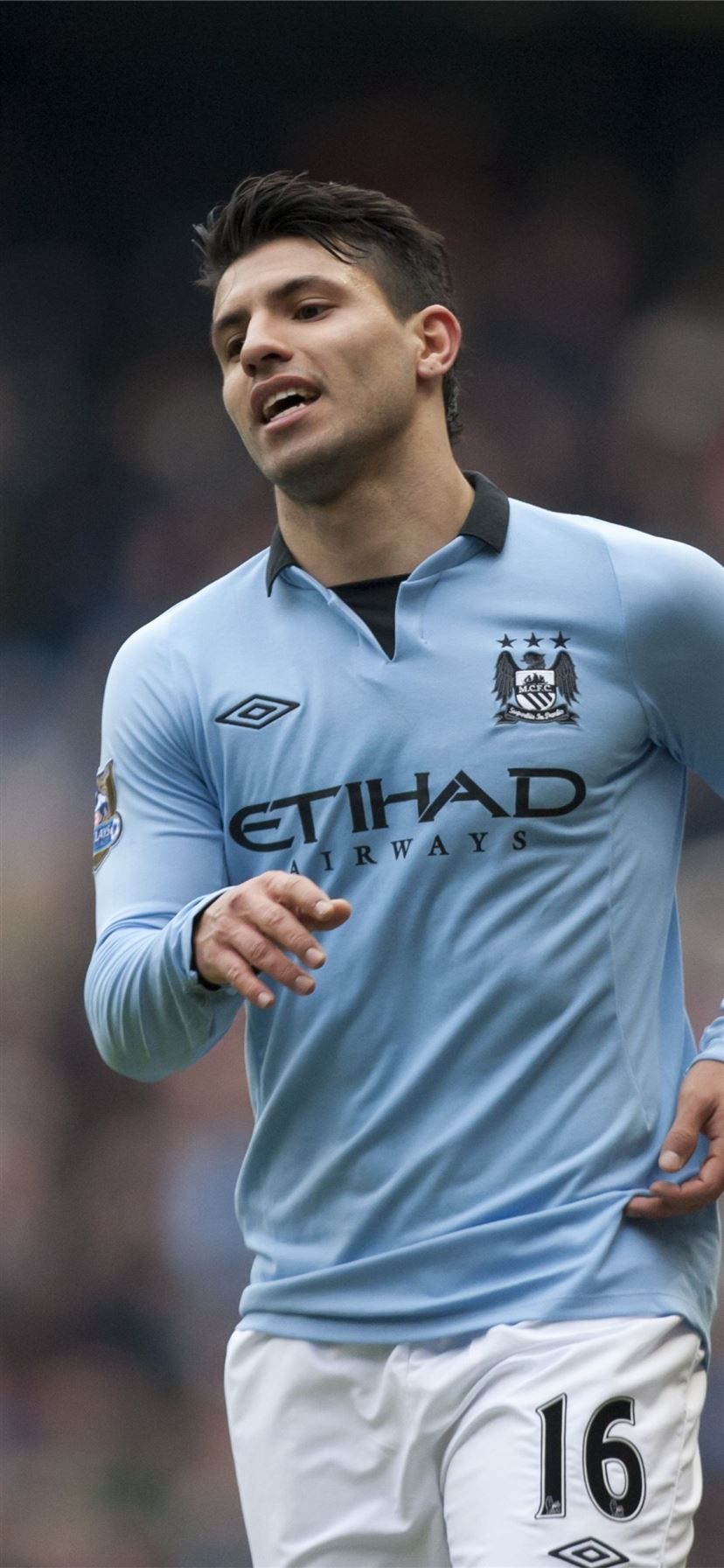 Mobile wallpaper Sports Soccer Manchester City F C Sergio Agüero  Argentinian 452055 download the picture for free