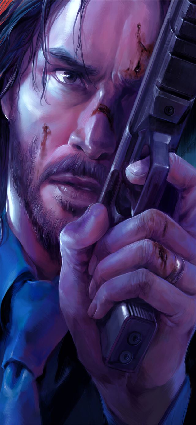 1125x2436 john wick dogs - keanu reeves iPhone 11 Wallpaper