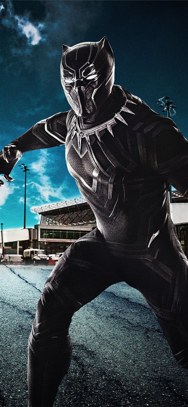 1125x2436 black panther captain america civil war 8k - 5k iPhone 11 Wallpaper