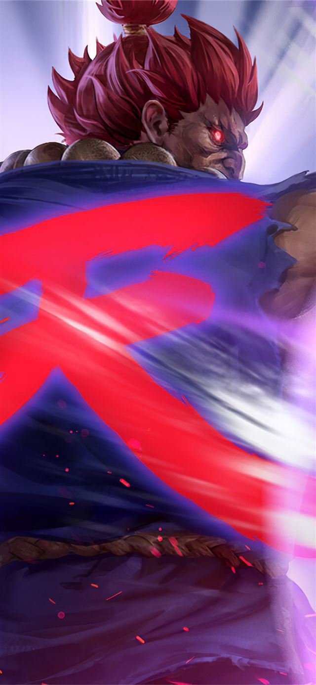 1125x2436 4k artwork akuma street fighter -  iPhone 11 Wallpaper
