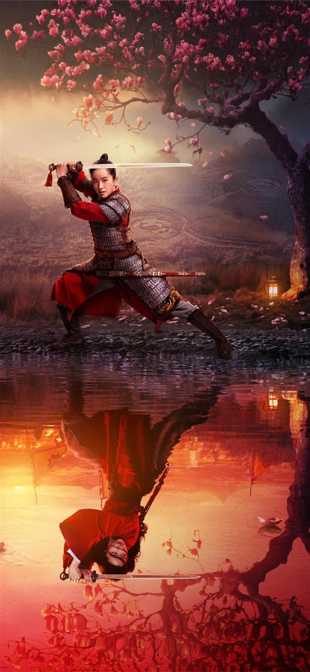 1125x2436 mulan movie 2020 poster - disney iPhone 11 Wallpaper