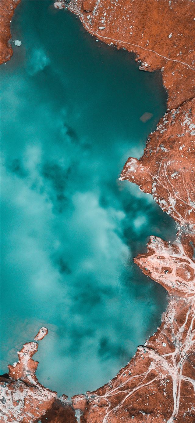 1125x2436 aerial view of seashore - romania iPhone 11 Wallpaper