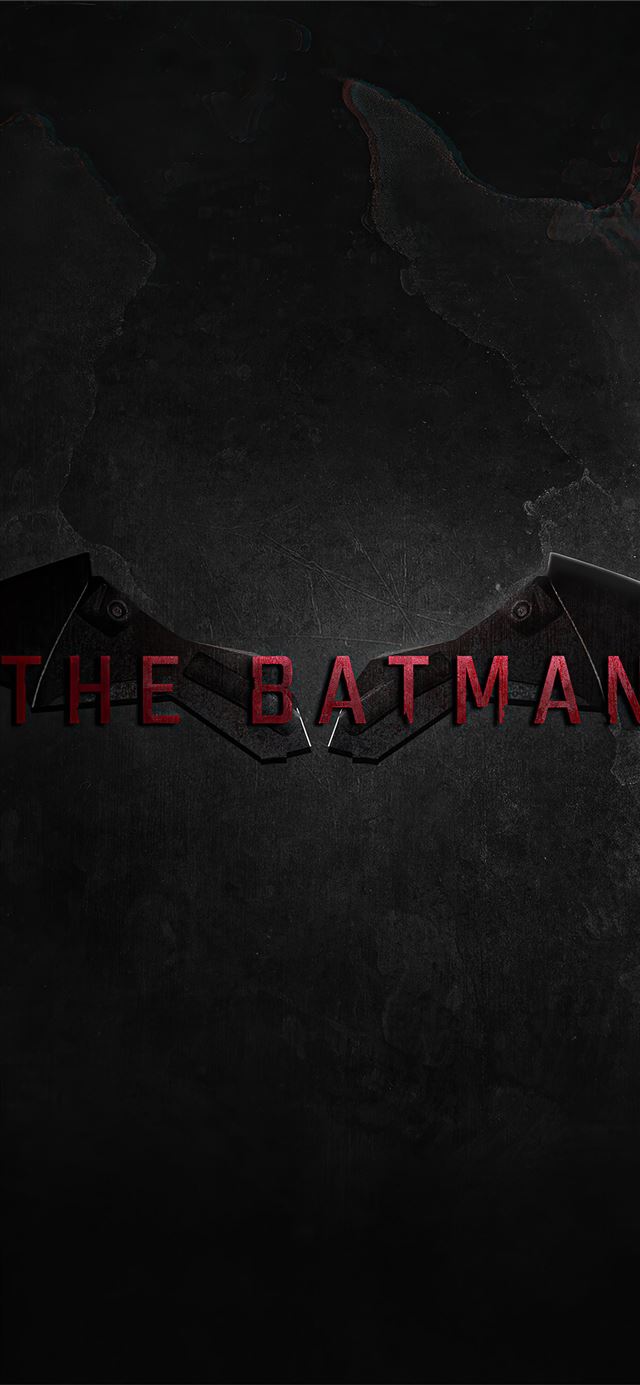 1125x2436 the batman movie logo 4k -  iPhone 11 Wallpaper