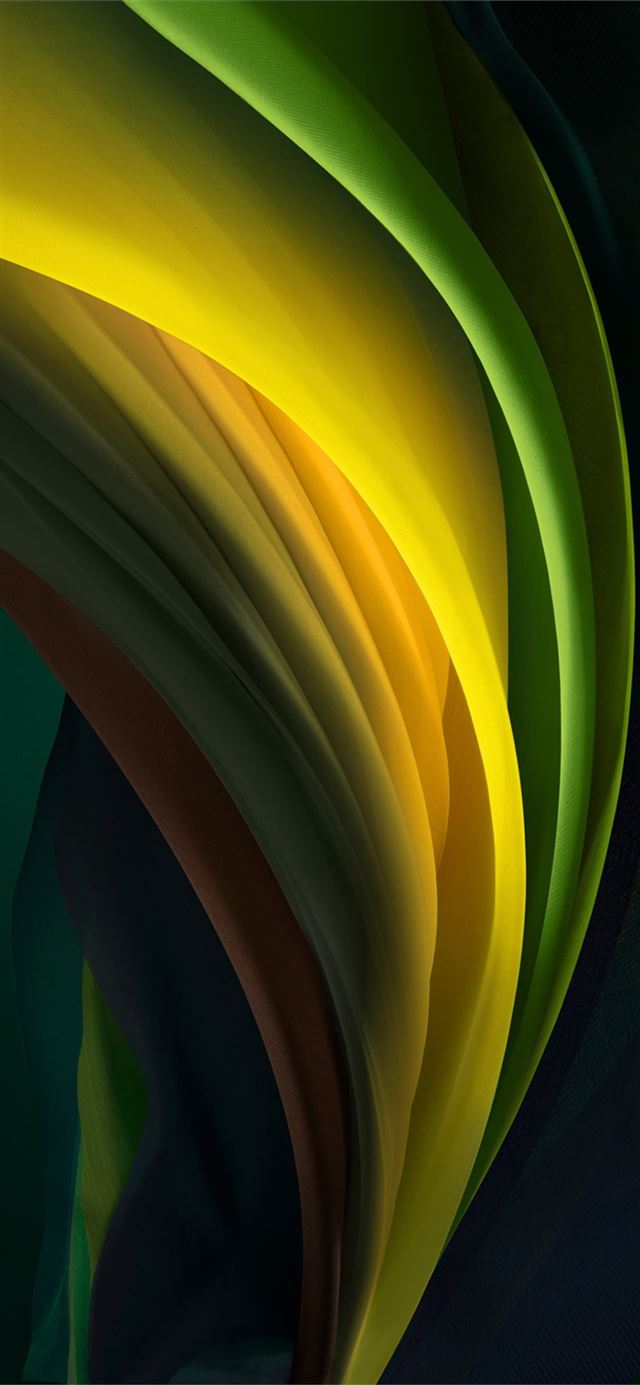 1125x2436 iphone se 2020 stock wallpaper Silk Green Dark -  iPhone 11 Wallpaper