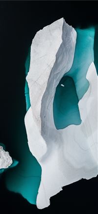 Iceberg drone photo wallpaper
