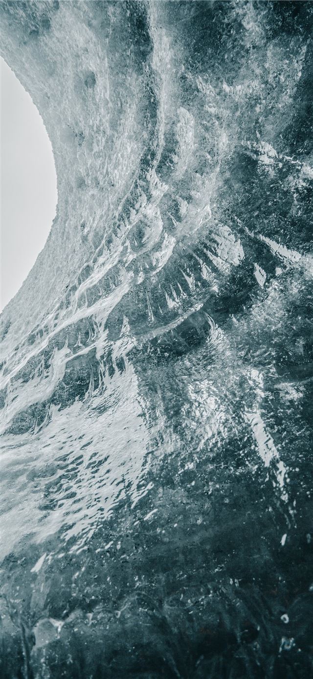 1125x2436 white and black abstract painting - winter iPhone 11 Wallpaper