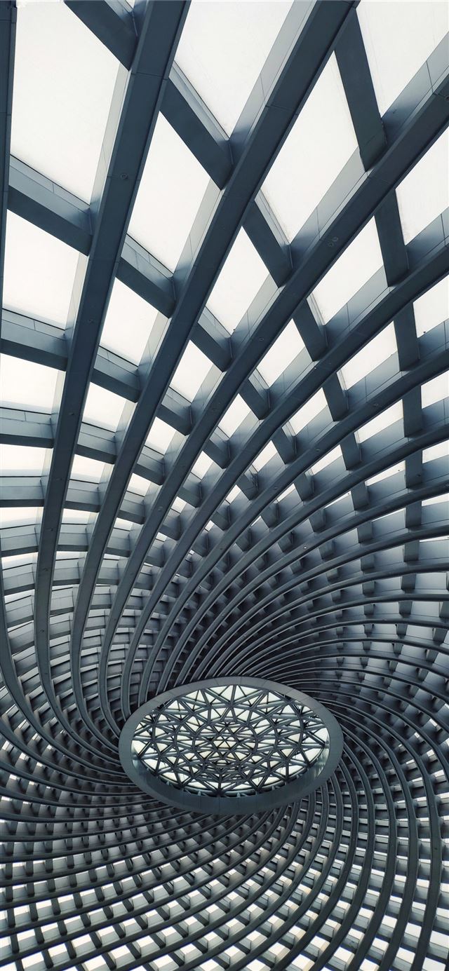 1125x2436 I passed the Tianjin Binhai Railway Station and sa... - grey iPhone 11 Wallpaper