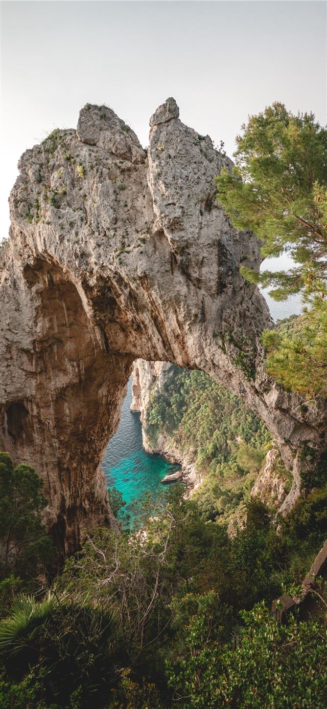 1125x2436 grey rock formation - cave iPhone 11 Wallpaper