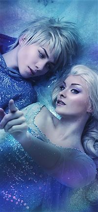 elsa and jack frost wallpaper