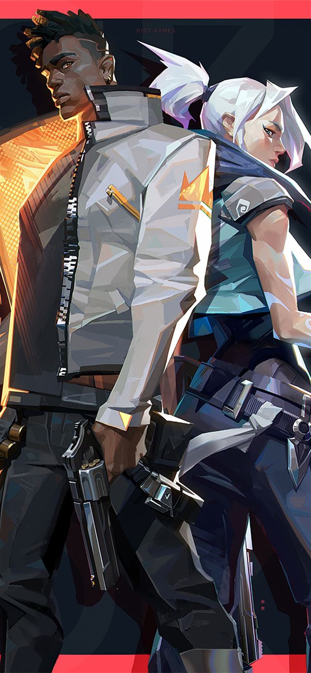 1125x2436 valorant phoenix and jett 4k -  iPhone 11 Wallpaper