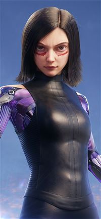the alita battle angel art4k wallpaper