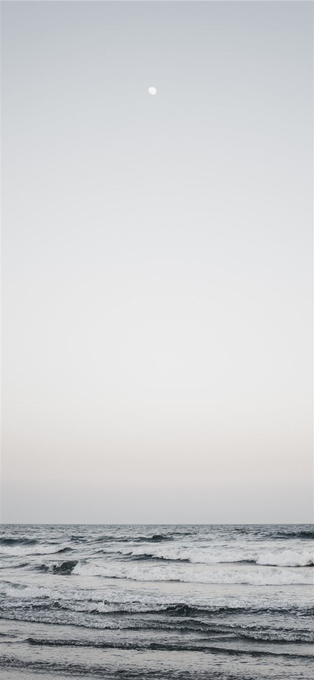 1125x2436 waving sea water - grey iPhone 11 Wallpaper