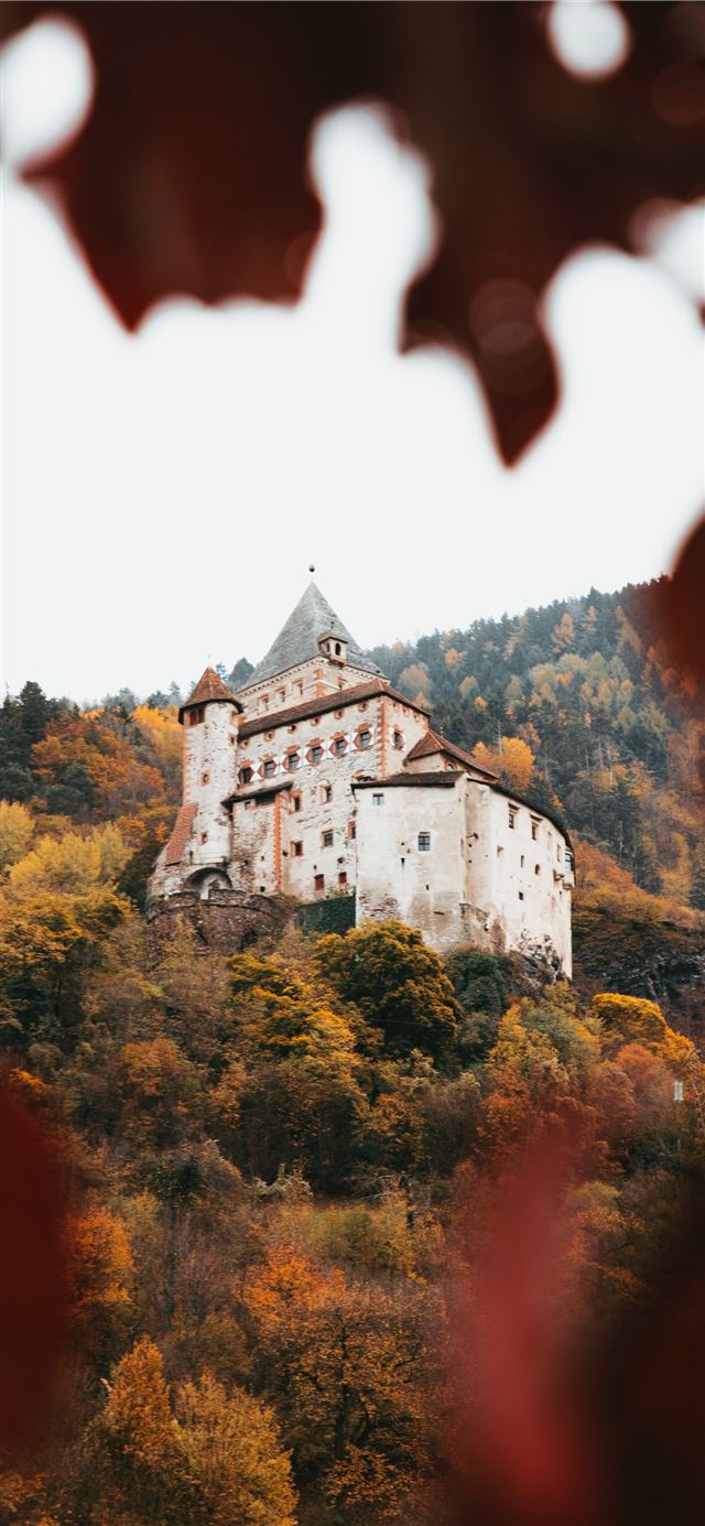 1125x2436 white and brown building - scenery iPhone 11 Wallpaper