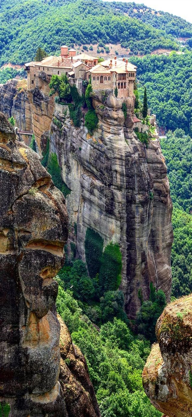 1125x2436 Meteora Monasteries - greece iPhone 11 Wallpaper