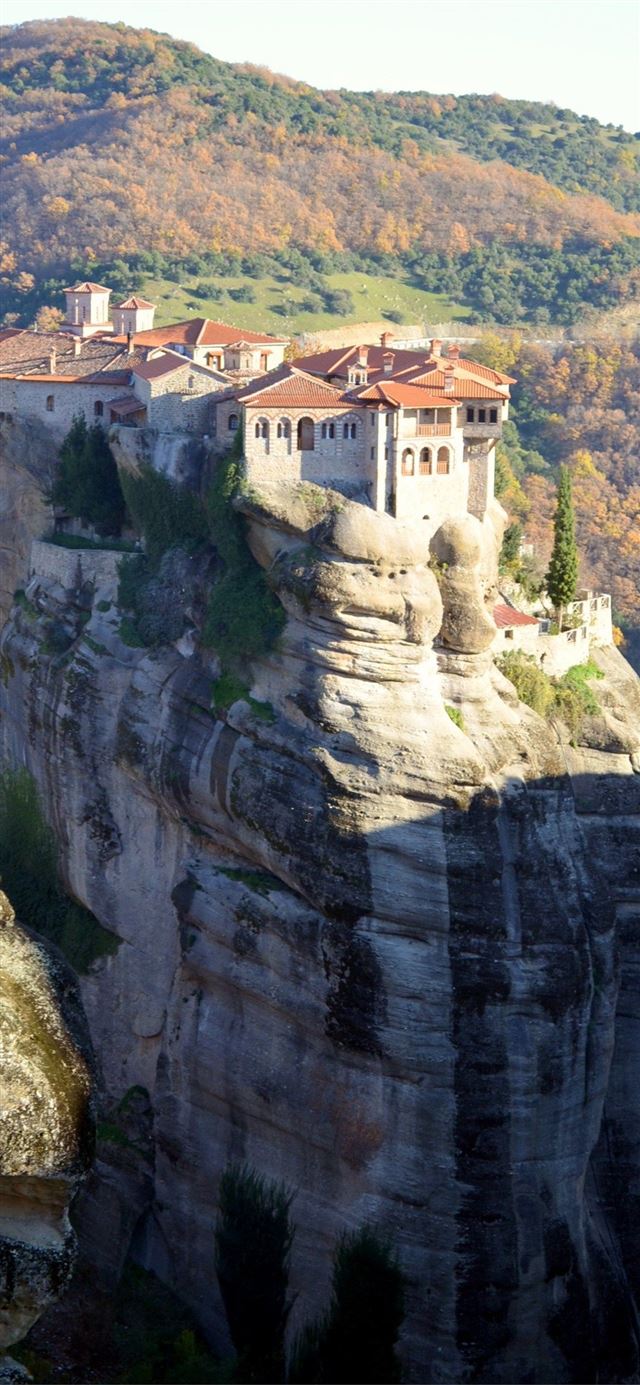 1125x2436 Meteora Monasteries - greece iPhone 11 Wallpaper