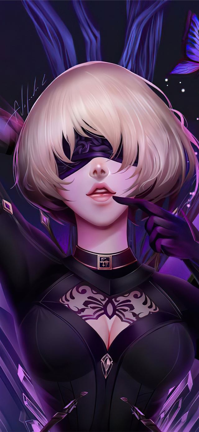 1125x2436 nier automata art 4k - games iPhone 11 Wallpaper