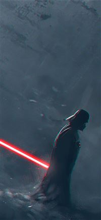 darth vader in dark light wallpaper