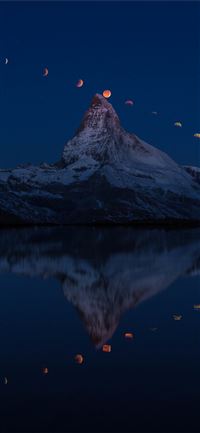 Super Moon Matterhorn 5k Samsung Galaxy Note 9 8 S... wallpaper