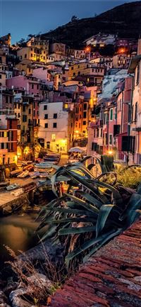 Cinque Terre Ligurian Sea Italy Sony Xperia X XZ Z... wallpaper