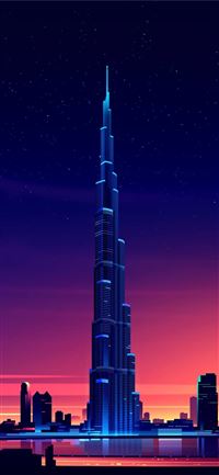Dubai Burj Khalifa Minimalist Samsung Galaxy Note ... wallpaper