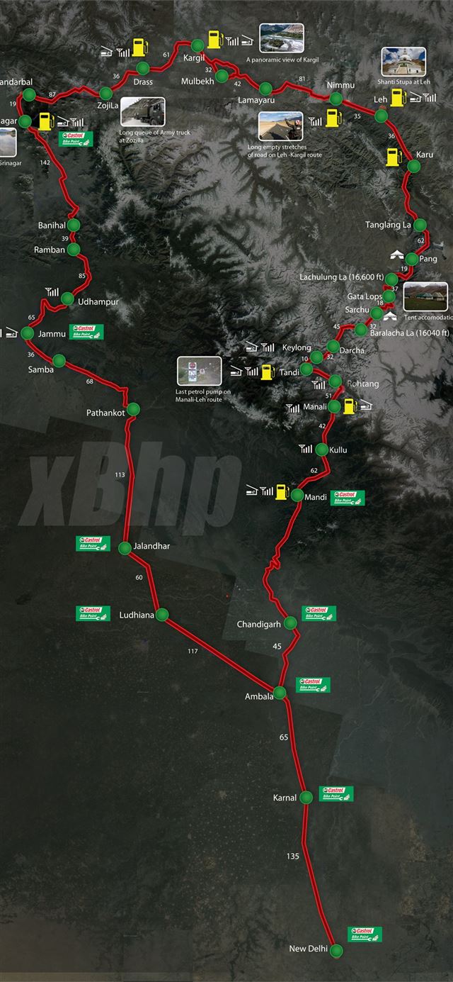 1125x2436 Motorcycling to Ladakh Part 1 Route Time Castrol P... - 100 most beautiful places to visit iPhone 11 Wallpaper