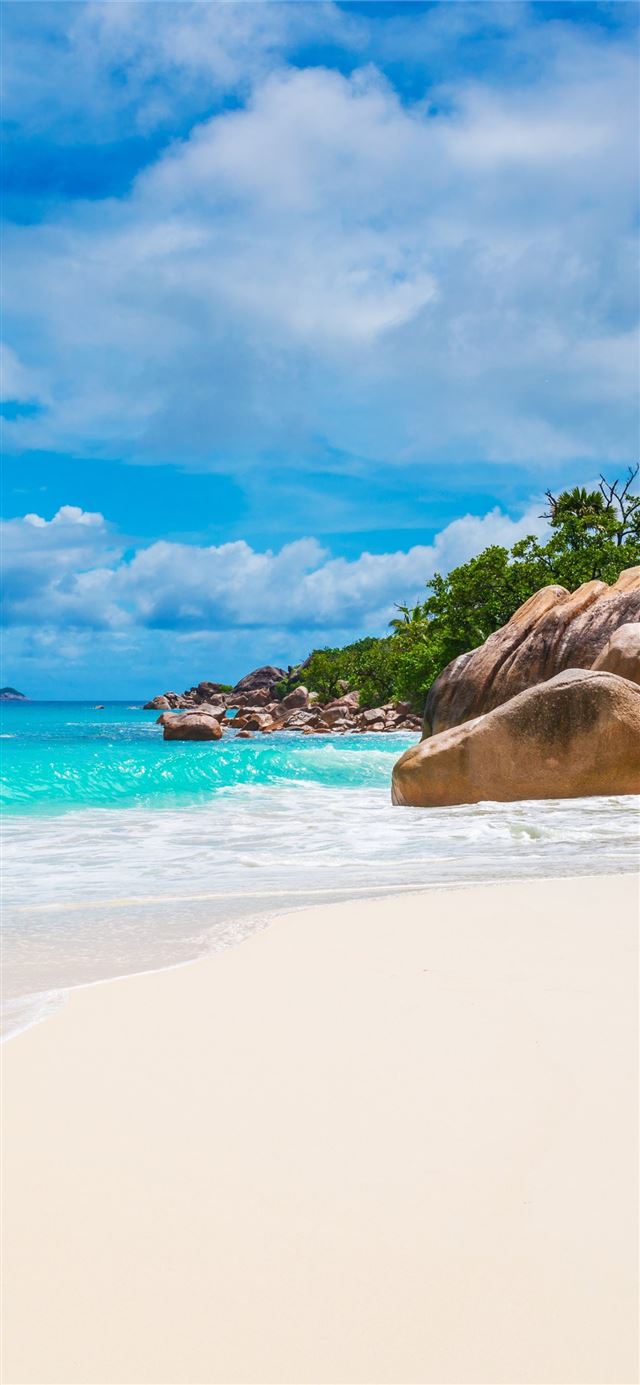 1125x2436 Maldives Seychelles beach ocean coast palm sky 5k - 100 most beautiful places to visit iPhone 11 Wallpaper