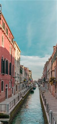 canal building street venice wallpaper